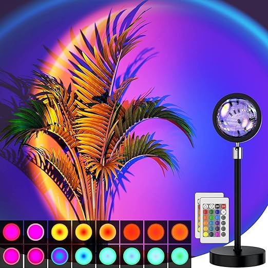 16 Colors Changing Sunset Lamp.