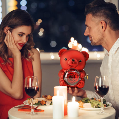 Hugging Bear Ring Boxes Gift
