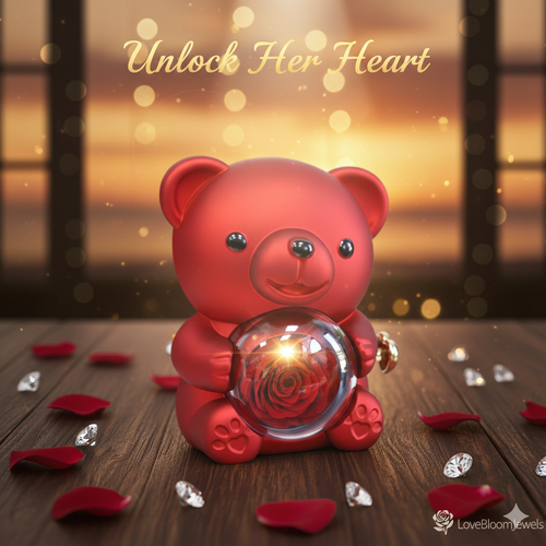 Hugging Bear Ring Boxes Gift