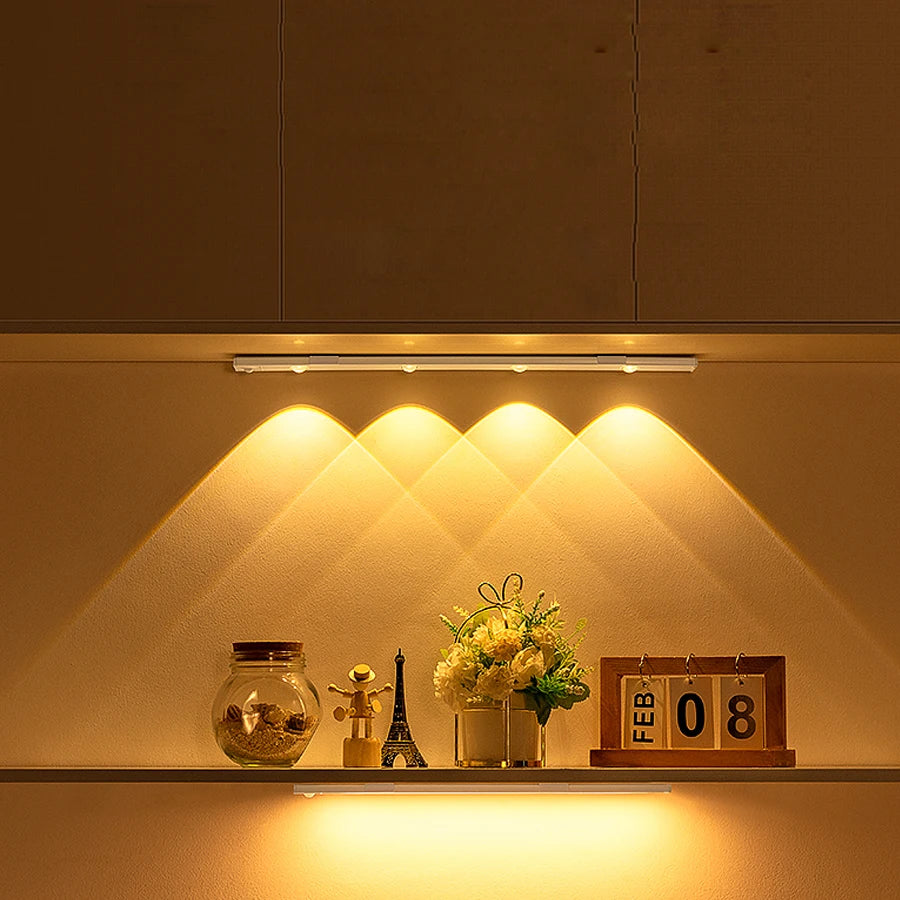 LED light bar for kitchen, wardrobe, cabinet with sensor technology