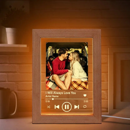 Custom Music Picture Frame Night Light