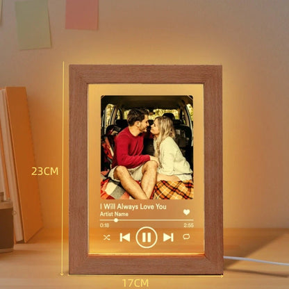 Custom Music Picture Frame Night Light